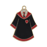 10pcs Alloy School Uniforms Enamel Charms for DIY Jewelry Crafts