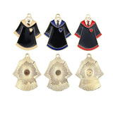 10pcs Alloy School Uniforms Enamel Charms for DIY Jewelry Crafts
