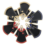10pcs Alloy School Uniforms Enamel Charms for DIY Jewelry Crafts