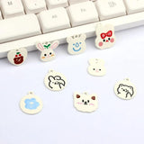 10Pcs Animal Pendant Bracelets Necklace Earring Keychain Parts DIY Accessories