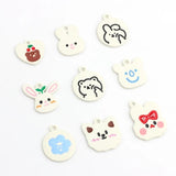 10Pcs Animal Pendant Bracelets Necklace Earring Keychain Parts DIY Accessories