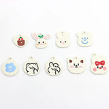 10Pcs Animal Pendant Bracelets Necklace Earring Keychain Parts DIY Accessories