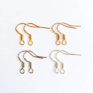 50pcs Silver Plated Earring Hooks Jewelry Finding Accessories