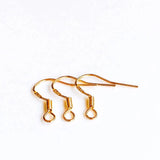 50pcs Silver Plated Earring Hooks Jewelry Finding Accessories