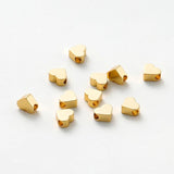 20pcs Heart Shape Spacer Beads DIY Jewelry 14K 18K Plated Charms Loose Beads