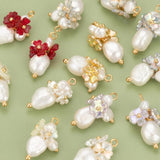 Flower Shape Charms DIY Pendants 2pcs/lot