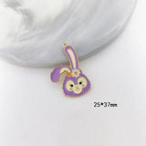 Alloy Oil Drop Animal Head Pendant Earrings Material
