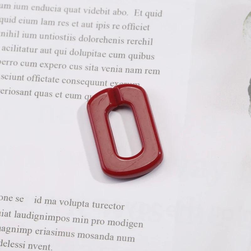 Multicolor Resin Geometric Earrings DIY Jewelry Material