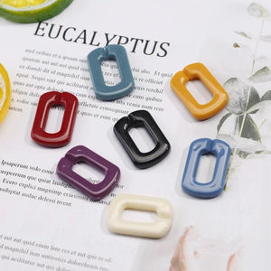 Multicolor Resin Geometric Earrings DIY Jewelry Material
