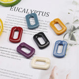 Multicolor Resin Geometric Earrings DIY Jewelry Material