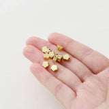 20pcs 14K 18K Plated Flower Spacer Beads DIY Jewelry Making Findings