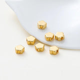 20pcs 14K 18K Plated Flower Spacer Beads DIY Jewelry Making Findings
