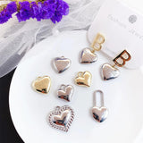 10pcs Love Heart Pendant Base Charms for DIY Necklace Earrings