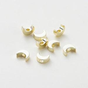 20pcs Moon Shape Spacer Beads for DIY Jewelry Necklace Bracelet