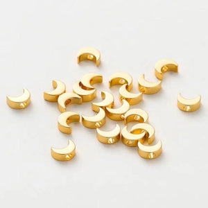 20pcs Moon Shape Spacer Beads for DIY Jewelry Necklace Bracelet