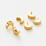 20pcs Moon Shape Spacer Beads for DIY Jewelry Necklace Bracelet