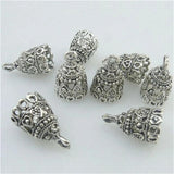 Vintage Silver Bell Shape Beads Cap Charms Pendant Accessories