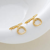 4 Sets Feather O Toggle Clasps 18K Silver Plated Brass for DIY Bracelet Necklace