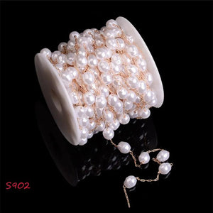 Various Shapes Irregular Pearl Chains Base Parts For Jewelry DIY Making