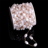 Various Shapes Irregular Pearl Chains Base Parts For Jewelry DIY Making