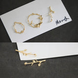 Copper Plated Garland Leaves Pendant Charms for Jewelry Making