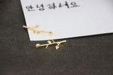 Copper Plated Garland Leaves Pendant Charms for Jewelry Making