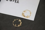 Copper Plated Garland Leaves Pendant Charms for Jewelry Making