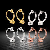 10PCS 13*17mm Metal Copper Ear Clip Earrings Setting
