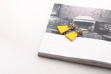 Geometric Wooden Pendant Eardrop Charms Diy Jewelry 6pcs
