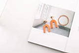 Geometric Wooden Pendant Eardrop Charms Diy Jewelry 6pcs