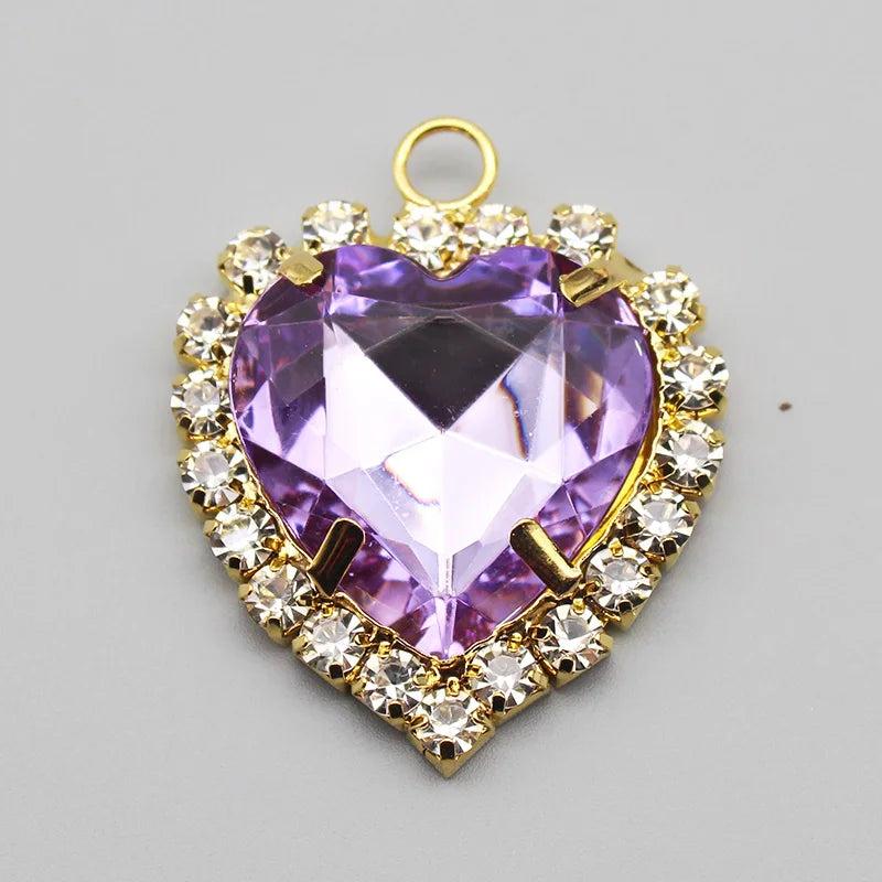 5pc 25mm Peach Heart Artificial Jewelry Accessories Decorative Clothing Bow