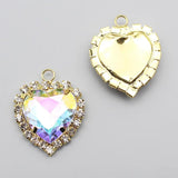 5pc 25mm Peach Heart Artificial Jewelry Accessories Decorative Clothing Bow