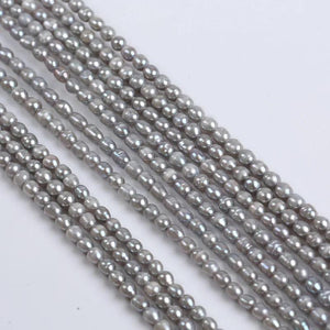 Grey Cultured Freshwater Pearl Strand 4-5mm - Jewelry Making