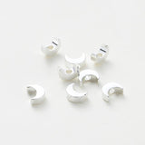20Pcs 14K/18K Silver Plated Brass 5x7mm Spacer Moon Beads DIY Jewelry Making