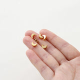 20Pcs 14K/18K Silver Plated Brass 5x7mm Spacer Moon Beads DIY Jewelry Making