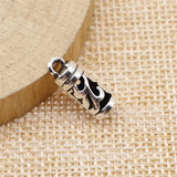 20pcs Antique Silver Buckle Clasps Hooks Crimp Beads Caps Jewelry Findings