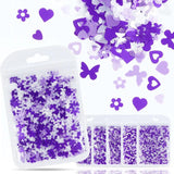 6 pcs Purple Flower Glitter UV Resin Molds DIY Craft