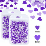 6 pcs Purple Flower Glitter UV Resin Molds DIY Craft