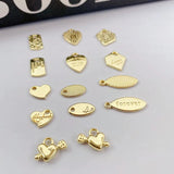 10pcs God Pendants Love Heart Forever Letter Pendant Base Pendant Charms