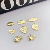 10pcs God Pendants Love Heart Forever Letter Pendant Base Pendant Charms