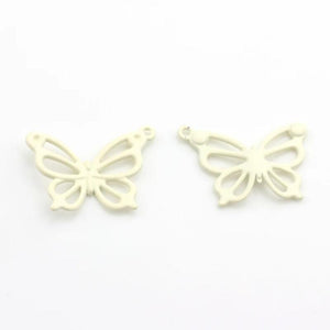 10pcs Hollow Butterfly Pendant DIY Earring Bracelet Necklace Fittings