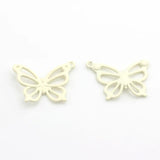10pcs Hollow Butterfly Pendant DIY Earring Bracelet Necklace Fittings