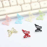 10pcs Hollow Butterfly Pendant DIY Earring Bracelet Necklace Fittings