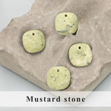2pcs Natural Stone Charms for DIY Jewelry Making