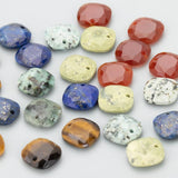 2pcs Natural Stone Charms for DIY Jewelry Making