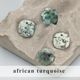 2pcs Natural Stone Charms for DIY Jewelry Making
