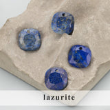 2pcs Natural Stone Charms for DIY Jewelry Making