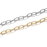 1M Stainless Steel Oval Twist Cable Chain Heavy Circle Textured DIY Chains