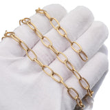 1M Stainless Steel Oval Twist Cable Chain Heavy Circle Textured DIY Chains