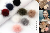 Mink Fur Ball Hair Barrette DIY Headdress Flower Accessories